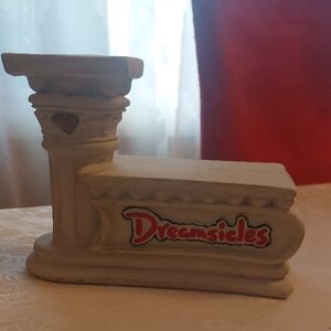 Vintage 1998 Dreamsicles Cast Art Signed Columned Display Stand
